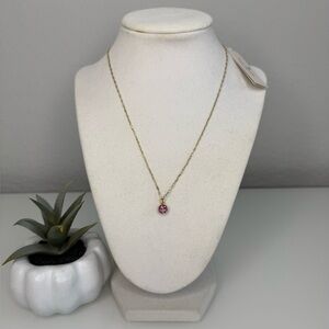 Kate Spade ♠️ Brilliant State Pink Pendant Necklace 🩷